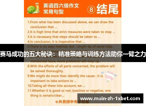 赛马成功的五大秘诀：精准策略与训练方法助你一臂之力